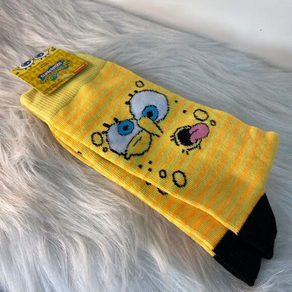 Sponge Bob Square Pants Crew Socks - Picture 1 of 3